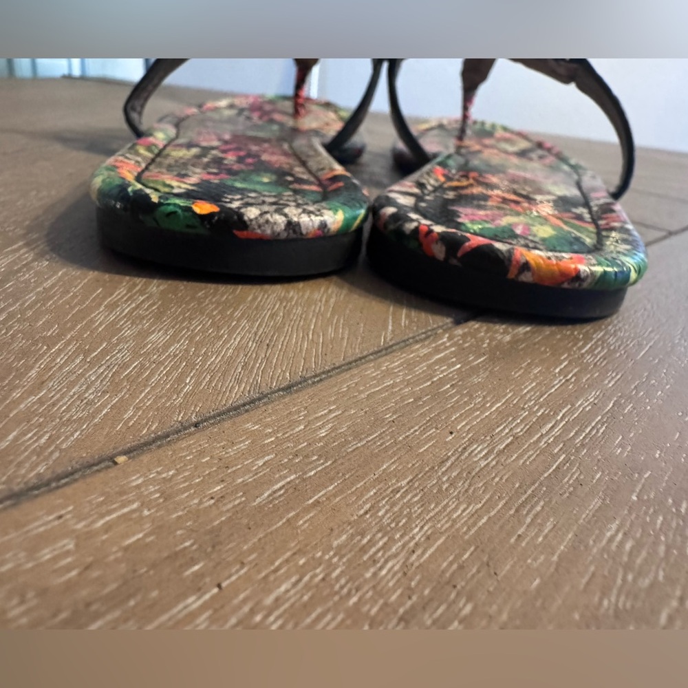 Sam Edelman Carter Sandals - Multicolor Floral Snake-Print - Picture 7 of 12
